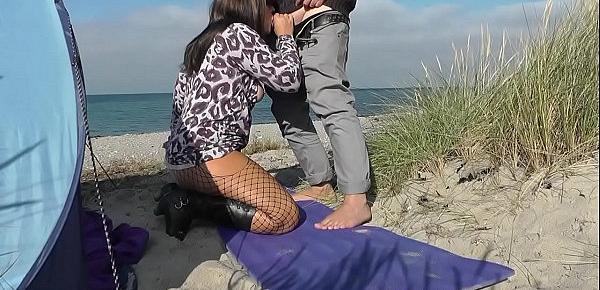  Slutwife Marion gangbanged by strangers on public beaches